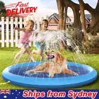 150cm Pet Dog Inflatable Sprinkler Splash Spray Mat Outdoor Water Pool Play Pad