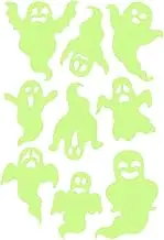 Glow in the Dark Stickers Halloween Wall Stickers | Halloween Luminous Stickers Ghost Skeleton Window Stickers Wall Stickers - Luminous Witch Stickers