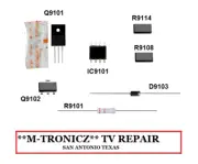 VIZIO POWER SUPPLY ADTVE1835AC8 REPAIR PARTS KIT