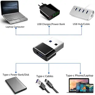 USB 3.0 Type A Male to Type C Female Connector Converter Ada