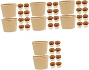 [Beavorty] Sets Convenient Take-Out Bowl Disposable Salad Bowls for Camping Wedding Party Portable Noodle Rice Soup Holder Pcs