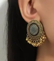 Bead Tassel Decor Drop Earrings