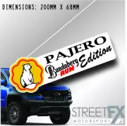 Pajero Bundaberg Rum Sticker Decal 4x4 4WD Camping Caravan Trade Truck Aussie