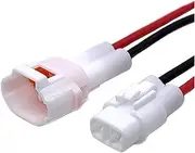 BIZOCA 1 2 3 4 Pin / MT090 Sealed Auto Socket Motorcycle Housing Plug Waterproof Cable Female Male Connector Wire Harness(2P Wire Harness)