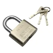 Heavy Duty Padlock Brass Weatherproof High Security Suitcase Bike Gym 3 Keys