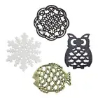 Cast Iron Kitchen Trivet Mat Pan Pot Stand Holder Pads Table Protector 4 Type