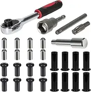 Door Pin Guide, Hinge Nuts, Liner & Removal Torx Set Compatible with Wrangler JK JL 2007-2020 Car Accessories