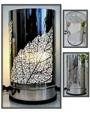 SILVER LEAF TOUCH LAMP AND WAX WARMER + FREE COMPLIMENTARY MELTS