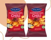 2 x Santa Maria Tortilla Chips with Chilli - Spicy Snack 185g / 6.35oz