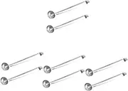 Baluue 4sets Stainless Steel Cherry Jar Spoon Large Serving Spoon with Drain Hole Olive Tool 2pcs*4