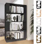 Solid Wood Pine Book Cabinet/Room Divider Bookcase Shelf Multi Colours vidaXL