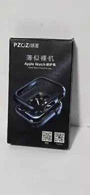 PZOZ case For Apple Watch Series 2/3 W/ Screen Protector 42mm Black