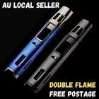 Outdoor Welding Torch Jet Lighter Windproof Refillable Butane Gas Double Flame