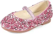 MK MATT Keely Prinzessin Schuhe Mädchen Glitzer Ballerinas Kinder Mary Jane Kristall Frozen Sandalen