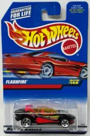 Hot Wheels 1997 - Flashfire #140 Black New Unopened VTG 1:64 #3156 5 Dot Wheels