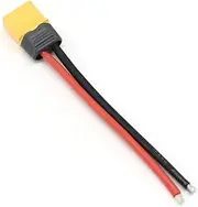 XT60 XT30 T XT90 MPX Plug Connector Male/Female Connector Plug with Silicone Wire 100mm for RC Battery Cable(Amass XT60 Male)