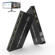 Dual Monitor HDMI KVM Switch 2 Port 4K 60HZ, USB ,Audio Output,HDMI Monitors