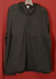 Amazon Essentials Men's Performance Quarter 3/4 Zip Hoodie Dark Gray XXL 2XL NWT