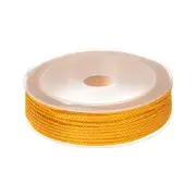 2mm Nylon Cord Beading String Chinese Knot Knitting String, Yellow, 42ft