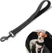 Dog Seat Belt Car Attachment, Universal Dog Car Harness Seatbelt Pet Safety Belt Reflective Short Dog Lead Strong Short Training Dog Leashes Short Traffic Lead for Puppy Medium Large Dogs