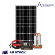 160W Solar Panel with 12V Solar Power Water Pump Pond for Irrgation Watering