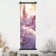 Japanese Anime Eeveelution Poster Modern Room Decoration Canvas Decor A 30x90cm
