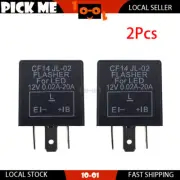 2 X 3Pin CF14 JL-02 LED Flasher Relay For Audi A6 Quattro 1995 1996 1997