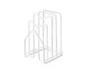 Cutting Board Rack Chopping Board Organizer Stand Holder Countertop Storage Home（White）