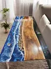 Ocean Epoxy Resin Table – Handmade Ocean Wave Resin Art Coffee Table – Custom