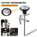 Stainless Steel Coffee Pot Thermometer Milk Frothing Jug