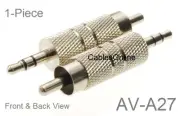 3.5mm 1/8" TRS Stereo Male to RCA Male Metal Adapter, CablesOnline AV-A27