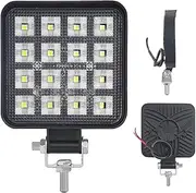 Work Lights for Truck,Square Off Road Led Lights | 11.6w Bright Floodlight Modification Lighting Ip65 Waterproof for Marine Motorcycle Snow Plow