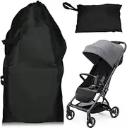 NEUSID Stroller Travel Bag, Portable Large Buggy Pram Bag for Airplane Waterproof Pram Cover Gate Check Bags with Shoulder Strap for Infant Strollers Pushchair Umbrella, Black, Fashions