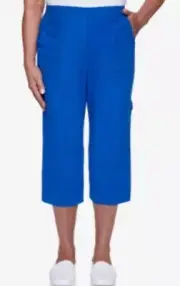 Alfred Dunner Neptune Beach Capri Length Pants Petite 17702 18p
