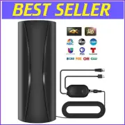 Strong Indoor TV Antenna with Advanced Amplifier - 2200 Miles Range, Easy Setup