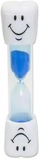 3 Mins Hourglass Sand Timer, Kids Gifts, Vibrant Kitchen Egg Timer, Smiley Tooth Brushing Clock