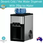 Devanti Cold & Hot Water Dispenser With 20kg Ice Maker Water Dispenser Ice Maker