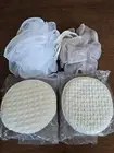 Mixed Bath Loofah and Sponge Lot of 4 - 2 Loofahs And 2 Exfoliating Sponges