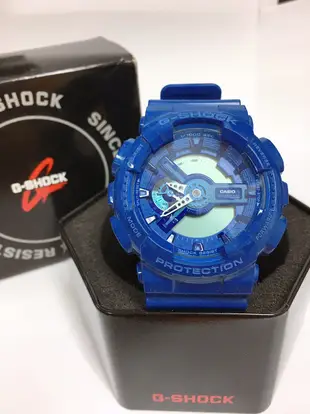 【HOMIEZ】CASIO G-SHOCK GA110BC-2A【GA110BC-2A】藍 手錶