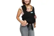 Moby Fit Hybrid Baby Newborn Soft Fabric Adjustable Body Carrier Black