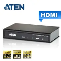 在飛比找良興EcLife購物網優惠-ATEN宏正 2埠 HDMI 影音分配器(VS182A)支援