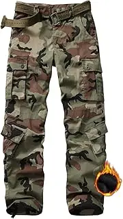 [KOCTHOMY] Men's Cargo Hiking Pants, Ripstop Lightweight Waterproof Camo Tactical Military Outdoor Work Pants with Pockets