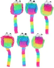 HAPINARY 6pcs Plush Mouse Cat with Catnip Interactive Teething Plaything for Kittens Soft and Durable Design Engaging Realistic Mice Shape for Indoor Play and Chewing