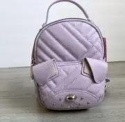 Betsy Johnson Puppy Dog XOBAYBEE Lilac Purple Mini Backpack Bag Purse NWT