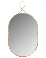 TOV Furniture Ravina Braided Oval Wall Mirror