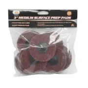 IIT 3" Medium Surface Preparation Discs Wheels Plus 1/4" Mandrel Roll Lock Style