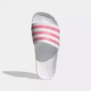 adidas women Adilette Aqua Slides Cloud White/Rose Tone W8
