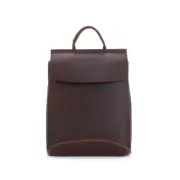 Handmade Vintage Full Grain Leather Backpack -Dark Brown