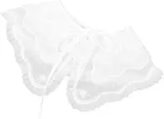 [WOFASHPURET] Comfortable Cotton Cape Lace Shoulder Capelet for Women Enhance Outfit Layers Wedding Cloak
