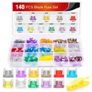 Nilight 140pcs Low Profile Mini Blade Fuse Assortment Mini Blade Fuses